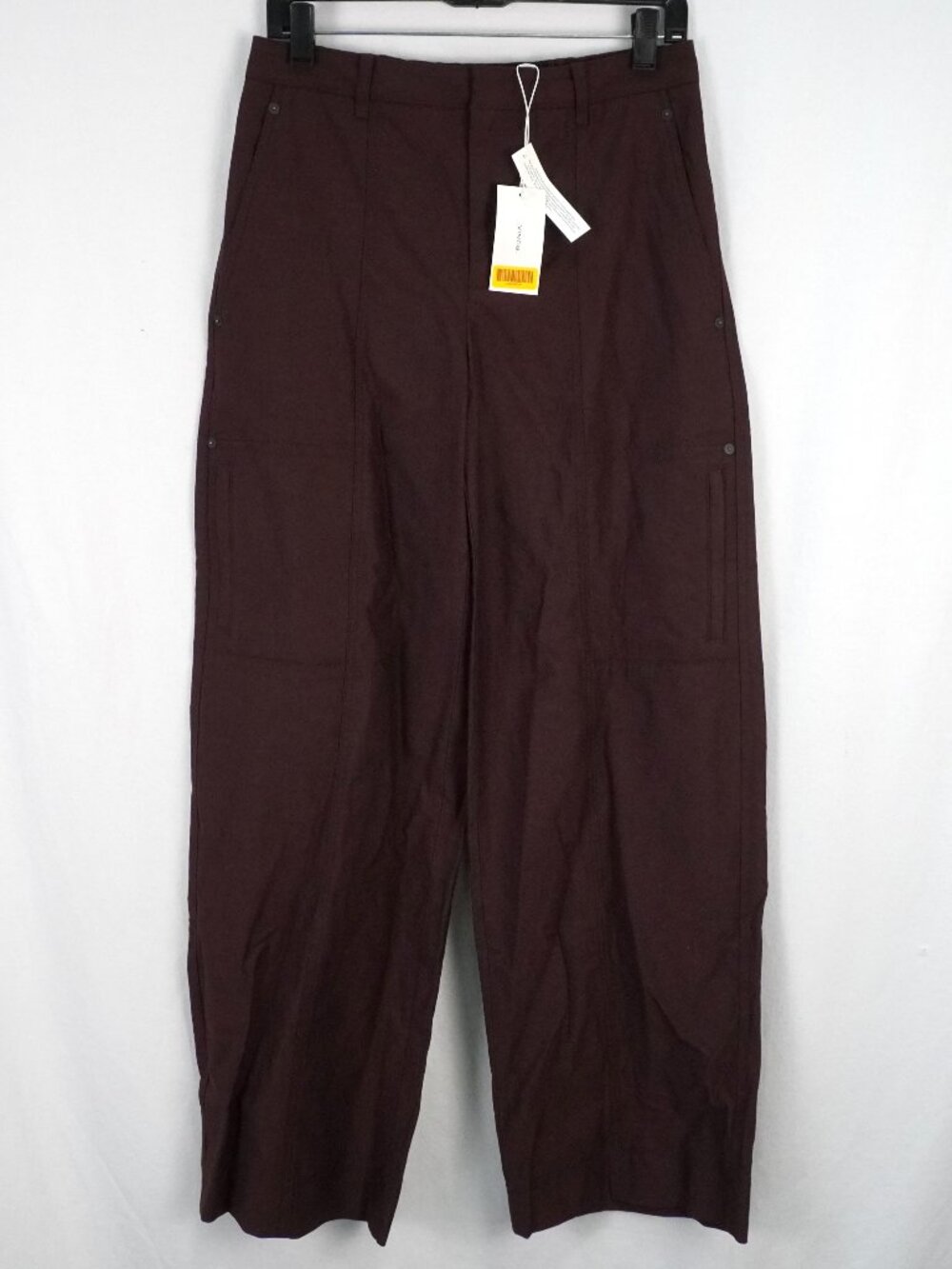 Vince Utility Trousers in Cherry Night Red - Women's Size US 4 (V075822378) NWT - Picture 2 of 9